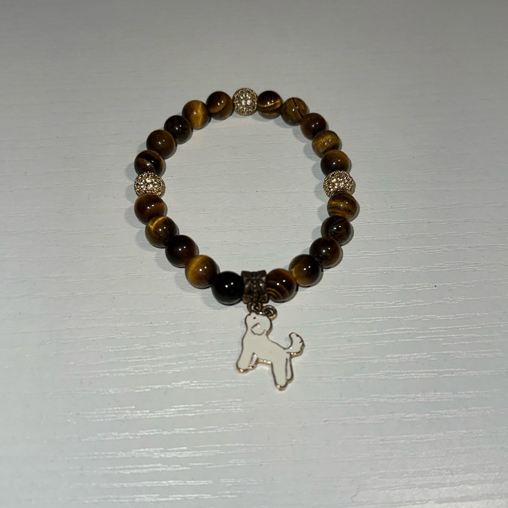 Pet lover handmade bracelet black